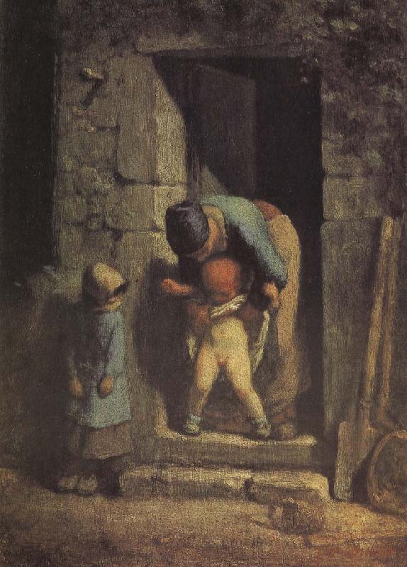 Jean Francois Millet Mother and child